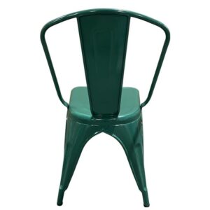 Καρέκλα ArteLibre Βιομηχανικού Τύπου Vintage TOLIKO Πράσινο Μέταλλο 44x49x84cm - Image 3