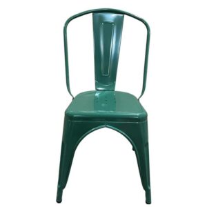 Καρέκλα ArteLibre Βιομηχανικού Τύπου Vintage TOLIKO Πράσινο Μέταλλο 44x49x84cm - Image 4