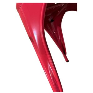 Καρέκλα ArteLibre Βιομηχανικού Τύπου Vintage TOLIKO Κόκκινο Μέταλλο 44x49x84cm - Image 6