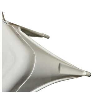 Καρέκλα ArteLibre Βιομηχανικού Τύπου Vintage TOLIKO Λευκό Μέταλλο 44x49x84cm - Image 8