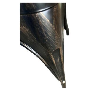 Καρέκλα ArteLibre Βιομηχανικού Τύπου Vintage TOLIKO Μαύρο Αντικέ Μέταλλο 44x49x84cm - Image 5