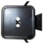 Σκαμπό Bar ArteLibre Βιομηχανικού Τύπου Vintage MOLERO Μαύρο Ματ Μέταλλο 43x43x94cm - Image 5