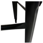 Σκαμπό Bar ArteLibre Βιομηχανικού Τύπου Vintage MOLERO Μαύρο Ματ Μέταλλο 43x43x94cm - Image 8