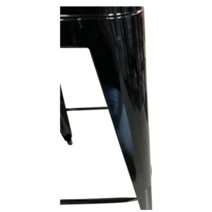 Σκαμπό Bar ArteLibre Βιομηχανικού Τύπου Vintage MOLERO II Μαύρο/Καφέ Μέταλλο/Ξύλο 44x44x94cm - Image 5