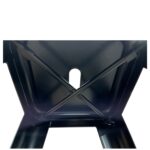 Σκαμπό Bar ArteLibre Βιομηχανικού Τύπου Vintage SILANO Μαύρο Ματ Μέταλλο 42x42x76cm - Image 6