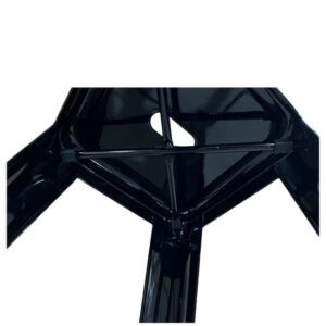 Σκαμπό Bar ArteLibre Βιομηχανικού Τύπου Vintage SILANO Μαύρο Μέταλλο 42x42x76cm - Image 5