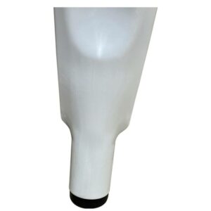 Σκαμπό Bar ArteLibre Βιομηχανικού Τύπου Vintage SILANO Λευκό Μέταλλο 42x42x76cm - Image 4