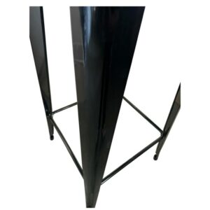 Τραπέζι Bar ArteLibre Βιομηχανικού Τύπου Vintage ARTEKTO Μαύρο/Καφέ Μέταλλο/Ξύλο 60x60x103cm - Image 6