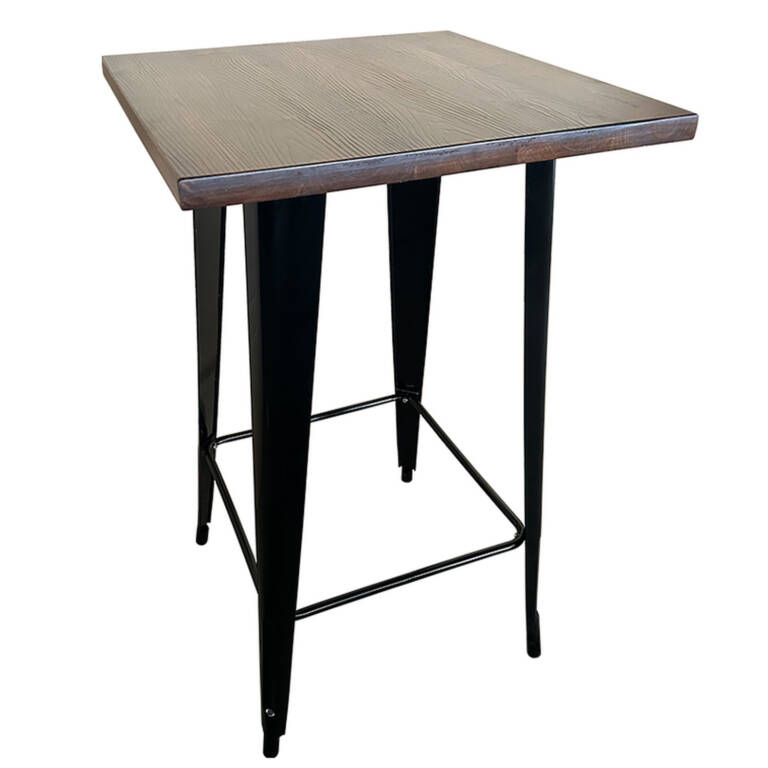 Τραπέζι Bar ArteLibre Βιομηχανικού Τύπου Vintage ARTEKTO Μαύρο/Καφέ Μέταλλο/Ξύλο 60x60x103cm Τραπέζι Bar ArteLibre Βιομηχανικού Τύπου Vintage ARTEKTO Μαύρο/Καφέ Μέταλλο/Ξύλο 60x60x103cm