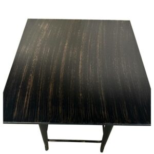 Τραπέζι Bar ArteLibre Βιομηχανικού Τύπου Vintage ARTEKTO Μαύρο Αντικέ Μέταλλο/Ξύλο 60x60x103cm - Image 3