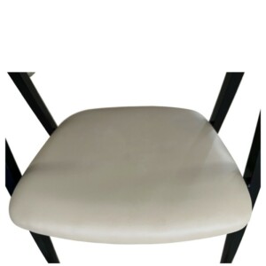 Καρέκλα Τραπεζαρίας ArteLibre SOLANA Cappuccino/Μαύρο PU/Μέταλλο 51x51x81cm - Image 6