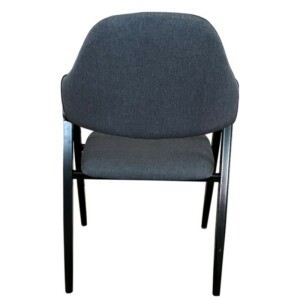 Καρέκλα Τραπεζαρίας ArteLibre SOLANA Γκρι/Μαύρο Ύφασμα/Μέταλλο 51x51x81cm - Image 4