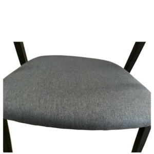 Καρέκλα Τραπεζαρίας ArteLibre SOLANA Γκρι/Μαύρο Ύφασμα/Μέταλλο 51x51x81cm - Image 7