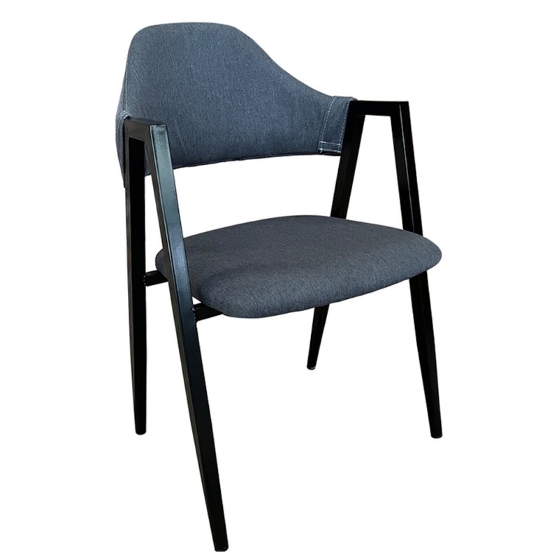 Καρέκλα Τραπεζαρίας ArteLibre SOLANA Γκρι/Μαύρο Ύφασμα/Μέταλλο 51x51x81cm Καρέκλα Τραπεζαρίας ArteLibre SOLANA Γκρι/Μαύρο Ύφασμα/Μέταλλο 51x51x81cm