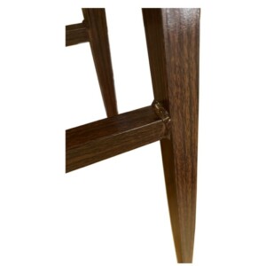 Καρέκλα Τραπεζαρίας ArteLibre SOLANA Μαύρο/Καρυδί PU/Μέταλλο 51x51x81cm - Image 7