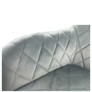 Καρέκλα Τραπεζαρίας ArteLibre ESPERANZA Γκρι/Μαύρο Βελούδο/Μέταλλο 56x60x81cm - Image 15