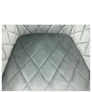 Καρέκλα Τραπεζαρίας ArteLibre ESPERANZA Γκρι/Μαύρο Βελούδο/Μέταλλο 56x60x81cm - Image 16