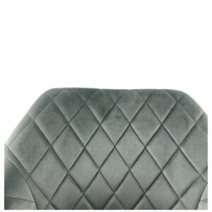 Καρέκλα Τραπεζαρίας ArteLibre ESPERANZA Γκρι/Μαύρο Βελούδο/Μέταλλο 56x60x81cm - Image 17