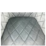 Σετ 2 τεμαχιών Καρέκλα Τραπεζαρίας ArteLibre ESPERANZA Γκρι/Μαύρο Βελούδο/Μέταλλο 56x60x81cm - Image 7