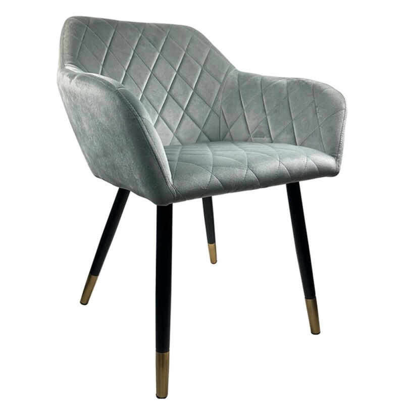 Καρέκλα Τραπεζαρίας ArteLibre ESPERANZA Γκρι/Μαύρο Βελούδο/Μέταλλο 56x60x81cm Καρέκλα Τραπεζαρίας ArteLibre ESPERANZA Γκρι/Μαύρο Βελούδο/Μέταλλο 56x60x81cm