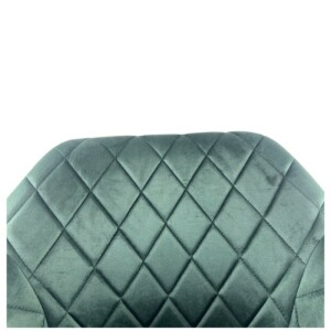 Καρέκλα Τραπεζαρίας ArteLibre ESPERANZA Πράσινο/Μαύρο Βελούδο/Μέταλλο 56x60x81cm - Image 7