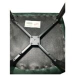 Σετ 2 τεμαχιών Καρέκλα Τραπεζαρίας ArteLibre ESPERANZA Πράσινο/Μαύρο Βελούδο/Μέταλλο 56x60x81cm - Image 9