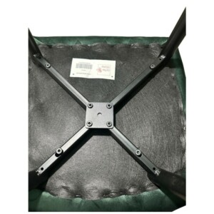 Καρέκλα Τραπεζαρίας ArteLibre ESPERANZA Πράσινο/Μαύρο Βελούδο/Μέταλλο 56x60x81cm - Image 9