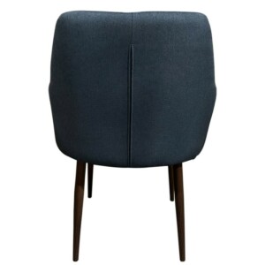 Καρέκλα Τραπεζαρίας ArteLibre LUZIA Γκρι/Καρυδί Ύφασμα/Μέταλλο 57x60x78cm - Image 4