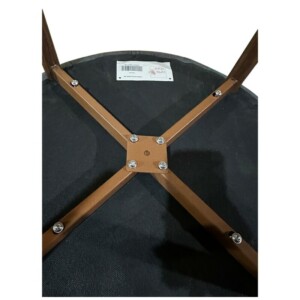 Καρέκλα Τραπεζαρίας ArteLibre LUZIA Γκρι/Καρυδί Ύφασμα/Μέταλλο 57x60x78cm - Image 9