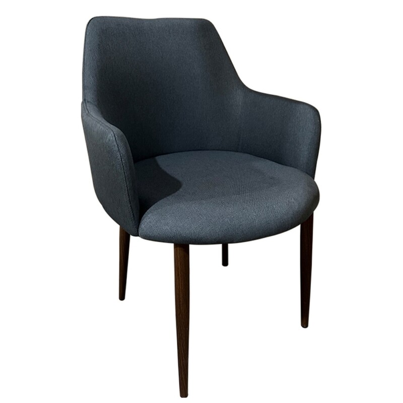 Καρέκλα Τραπεζαρίας ArteLibre LUZIA Γκρι/Καρυδί Ύφασμα/Μέταλλο 57x60x78cm Καρέκλα Τραπεζαρίας ArteLibre LUZIA Γκρι/Καρυδί Ύφασμα/Μέταλλο 57x60x78cm