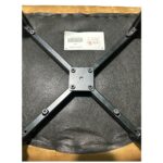 Σετ 2 τεμαχιών Καρέκλα Τραπεζαρίας ArteLibre FLORENCIA Cappuccino/Μαύρο Βελούδο/Μέταλλο 56x60x81cm - Image 9