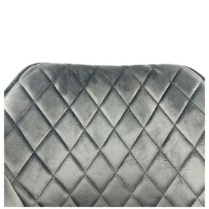 Καρέκλα Τραπεζαρίας ArteLibre FLORENCIA Γκρι/Μαύρο Βελούδο/Μέταλλο 56x60x81cm - Image 17