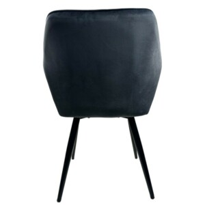 Καρέκλα Τραπεζαρίας ArteLibre FLORENCIA Γκρι/Μαύρο Βελούδο/Μέταλλο 56x60x81cm - Image 5