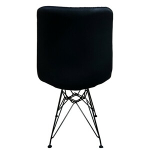 Καρέκλα Τραπεζαρίας ArteLibre SELVA Vintage Μαύρο PU/Μέταλλο 43x57x81cm - Image 4