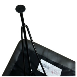 Καρέκλα Τραπεζαρίας ArteLibre SELVA Vintage Μαύρο PU/Μέταλλο 43x57x81cm - Image 8