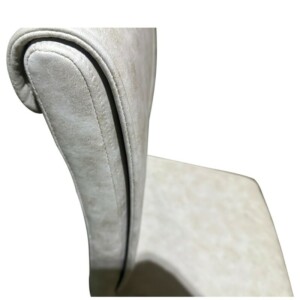 Καρέκλα Τραπεζαρίας ArteLibre ESTRELLA Μπεζ/Μαύρο PU/Μέταλλο 43x56x95cm - Image 5