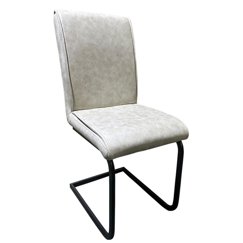 Καρέκλα Τραπεζαρίας ArteLibre ESTRELLA Μπεζ/Μαύρο PU/Μέταλλο 43x56x95cm Καρέκλα Τραπεζαρίας ArteLibre ESTRELLA Μπεζ/Μαύρο PU/Μέταλλο 43x56x95cm