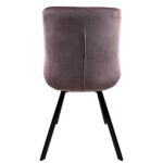 Σετ 4 τεμαχιών Καρέκλα Τραπεζαρίας ArteLibre BRISA Σάπιο Μήλο/Μαύρο Βελούδο/Μέταλλο 53x60x85cm - Image 4