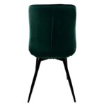Σετ 4 τεμαχιών Καρέκλα Τραπεζαρίας ArteLibre BRISA Πράσινο/Μαύρο Βελούδο/Μέταλλο 53x60x85cm - Image 10