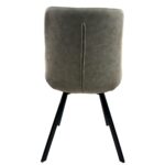 Σετ 4 τεμαχιών Καρέκλα Τραπεζαρίας ArteLibre MILONGA Μπεζ/Μαύρο PU/Μέταλλο 55x61x88cm - Image 5