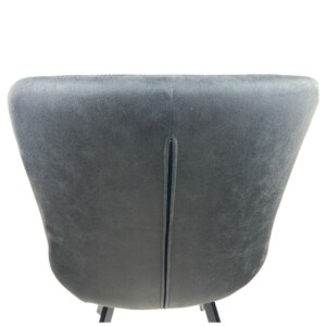 Καρέκλα Τραπεζαρίας ArteLibre MILONGA Γκρι/Μαύρο PU/Μέταλλο 55x61x88cm - Image 5