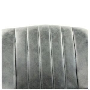 Καρέκλα Τραπεζαρίας ArteLibre MILONGA Γκρι/Μαύρο PU/Μέταλλο 55x61x88cm - Image 6