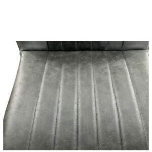 Καρέκλα Τραπεζαρίας ArteLibre MILONGA Γκρι/Μαύρο PU/Μέταλλο 55x61x88cm - Image 7