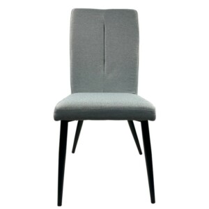 Καρέκλα Τραπεζαρίας ArteLibre FANDANGO Γκρι/Μαύρο Ύφασμα/Μέταλλο 43x56x97cm - Image 2