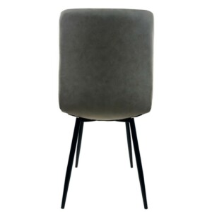 Καρέκλα Τραπεζαρίας ArteLibre YUCATAN Μπεζ/Μαύρο PU/Μέταλλο 44x55x86cm - Image 4