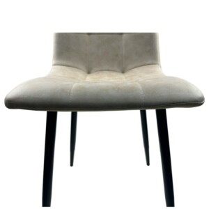 Καρέκλα Τραπεζαρίας ArteLibre YUCATAN Μπεζ/Μαύρο PU/Μέταλλο 44x55x86cm - Image 6