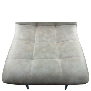 Καρέκλα Τραπεζαρίας ArteLibre YUCATAN Μπεζ/Μαύρο PU/Μέταλλο 44x55x86cm - Image 7