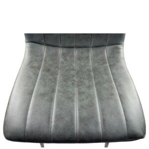 Καρέκλα Τραπεζαρίας ArteLibre YUCARIA Ανθρακί/Μαύρο PU/Μέταλλο 44x55x86cm - Image 6