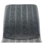 Σετ 4 τεμαχιών Καρέκλα Τραπεζαρίας ArteLibre YUCARIA Ανθρακί/Μαύρο PU/Μέταλλο 44x55x86cm - Image 7