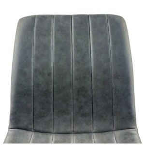 Καρέκλα Τραπεζαρίας ArteLibre YUCARIA Ανθρακί/Μαύρο PU/Μέταλλο 44x55x86cm - Image 7